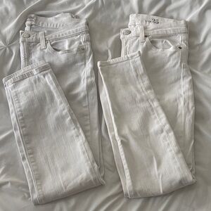 J.Crew Retail White Toothpick Skinny Jeans